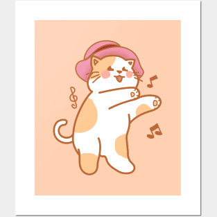 Baby cat dance Posters and Art